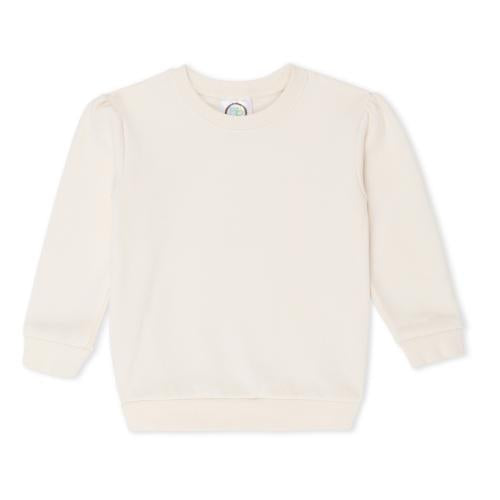 Ivory Puff Sleeve Sweatshirt