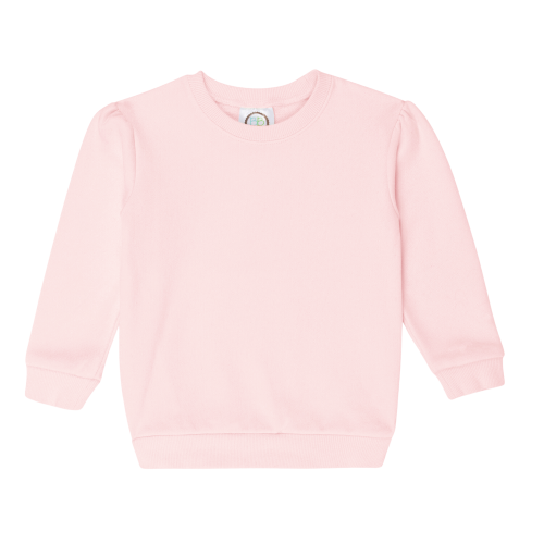 Light Pink Puff Sleeve Sweatshirt